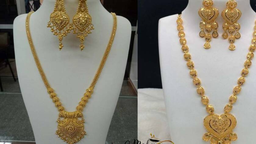 Modern Light Weight Gold Necklace Designs