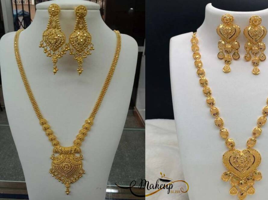 Modern Light Weight Gold Necklace Designs