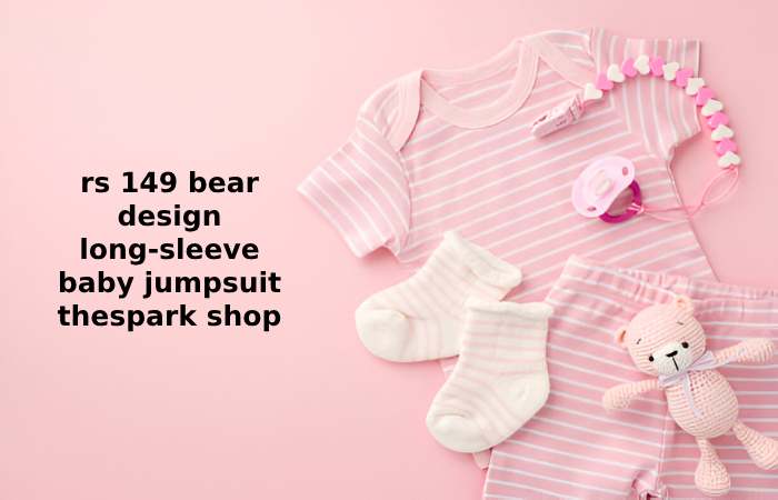 Rs 149 Bear Design Long-Sleeve Baby Jumpsuit Thespark Shop 