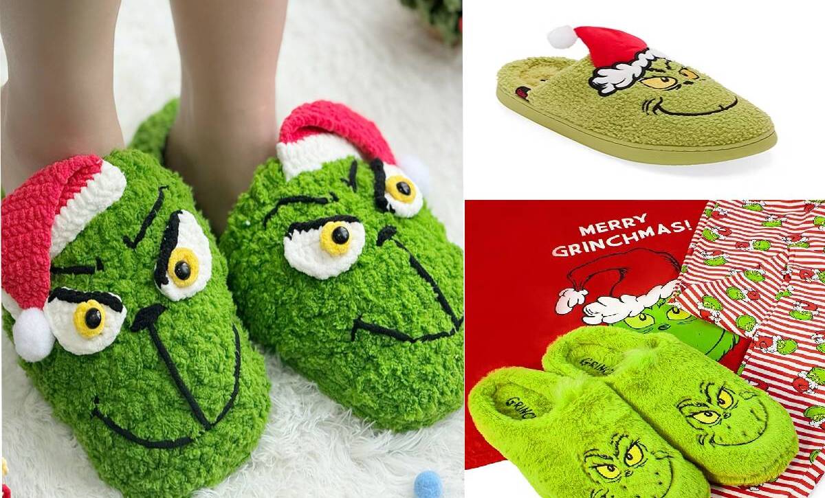 grinch slippers